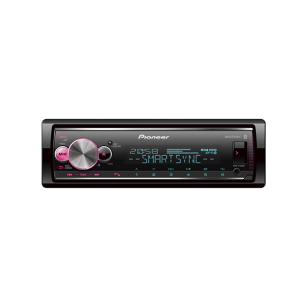MVH-X700BT_1_1024 Pioneer MVH-X700BT-Receptor de audio digital para automóvil (sin mecanismo de CD)-Reproducción de música, llamadas manos libres y actualización del sistema de audio del vehículo