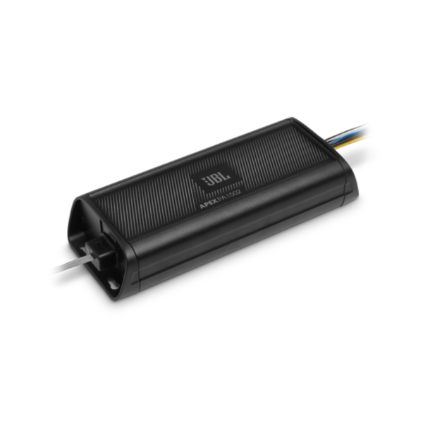 PA-1502_1_1024 JBL PA-1502-Apex PA1502-Dispositivos compatibles: Bocinas, subwoofers, estéreos OEM y aftermarket, procesadores de audio y reproductores multimedia de 12 V.