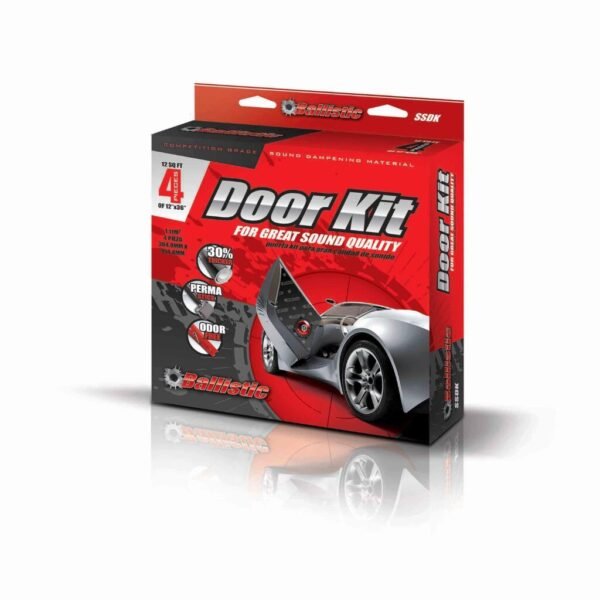 SSDK_1_1024 METRA SSDK-Kit de material insonorizante para puertas (Sound Deadening Door Kit)-Ballistic Series-Butyl con capa de aluminio (Constrained Layer Damper)